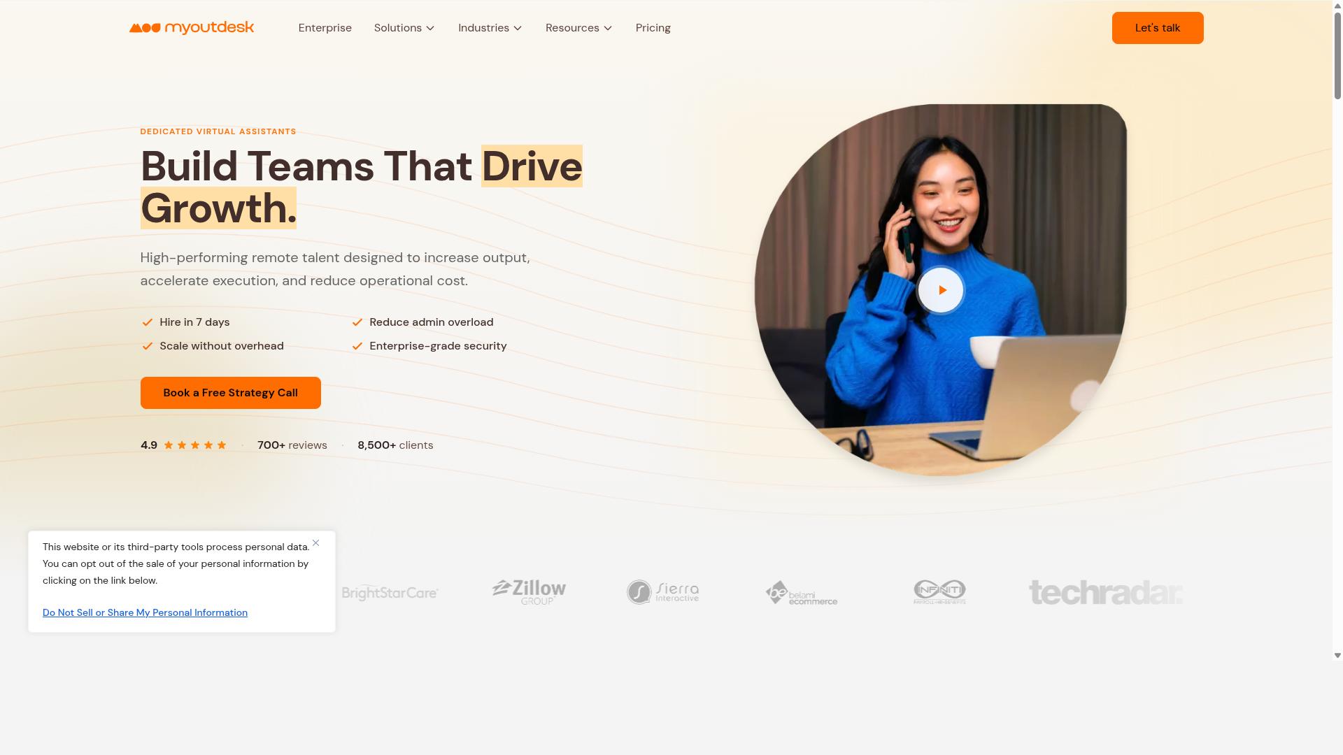MyOutDesk website